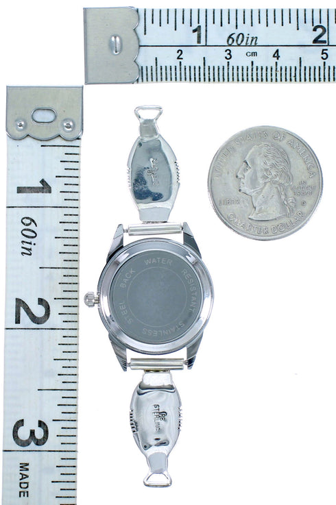 Sterling Silver Opal Navajo Native American Watch NN20292